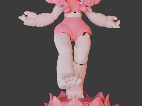 A child born from a lotus flower 3D print model 3D Model