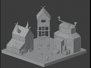 Viking village 3D Модель