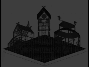 Viking village 3D Model
