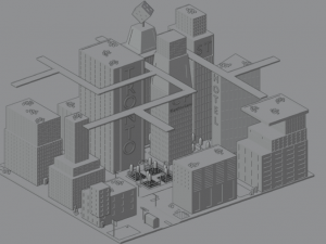 City of the future 3D Модель