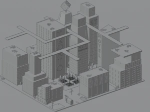 City of the future 3D Model