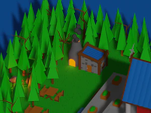 temple grec Modèle 3D