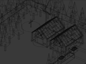 temple grec Modèle 3D