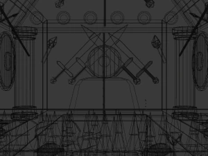 temple grec Modèle 3D