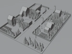 Город 3D Модель
