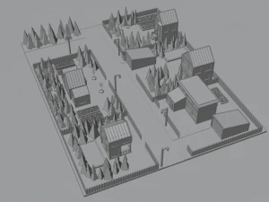 Город 3D Модель