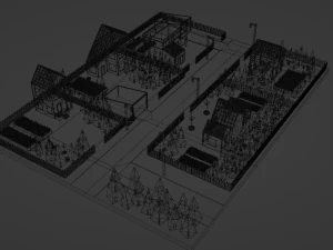 Город 3D Модель