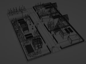 Город 3D Модель