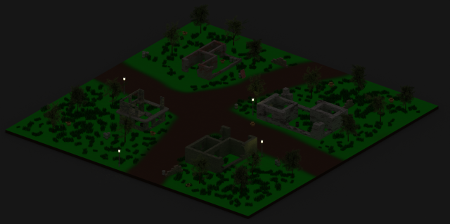 Village 3D 모델 .c4d .max .obj .3ds .fbx .stl .blend 