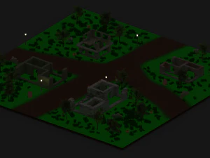 Деревня 3D Модель