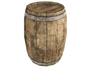 Barrel Wood 3D Model
