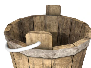 Seau &agrave; bois Modèle 3D