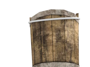 Bucket Wood 3D Model