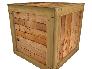 Wooden Box 3D मॉडल