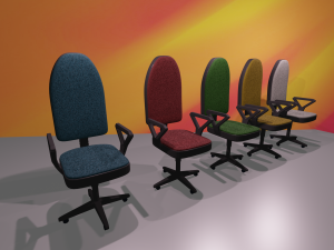 office chairs collection 3D Модель