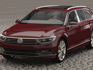 Vw passat b7 3D 模型