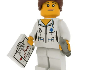 Infermiera LEGO Man Modello 3D