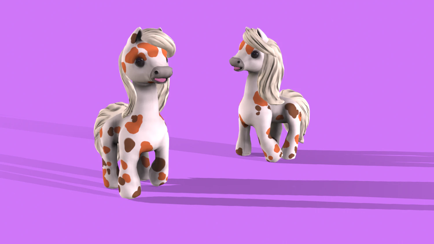 pony with animation 3D Model .c4d .max .obj .3ds .fbx .stl .blend 