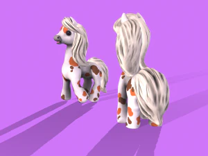 pony with animation 3D Model