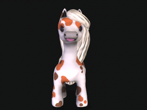 pony with animation 3D मॉडल