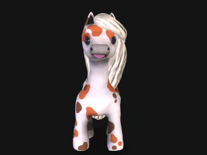 pony with animation 3D Model
