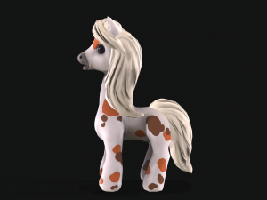 pony with animation 3D मॉडल