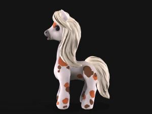 pony with animation 3D Model