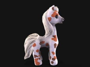 pony with animation 3D मॉडल