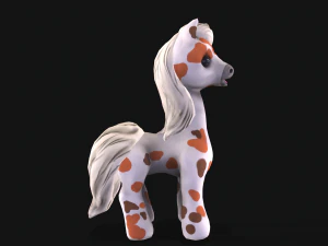 pony with animation 3D Model