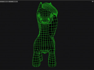 pony with animation 3D मॉडल
