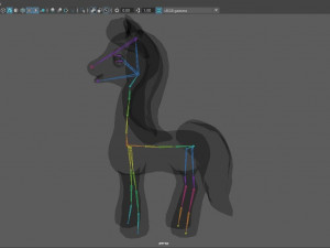 pony with animation 3D मॉडल
