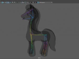 pony with animation 3D Model