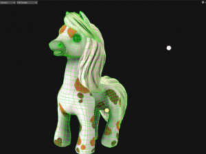 pony with animation 3D मॉडल