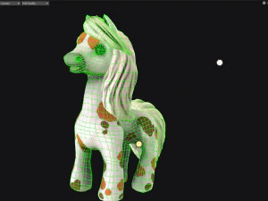 pony with animation 3D Model