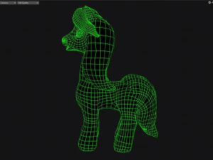 pony with animation 3D Model