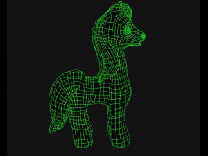 pony with animation 3D मॉडल