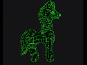 pony with animation 3D Model