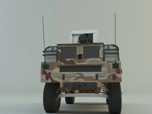 Hummer h1 military vehicle 3D Model