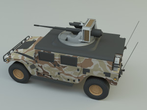 Hummer h1 military vehicle Modelo 3D