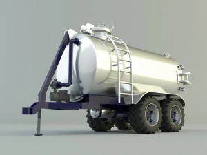 Truck water trailer 3D Model
