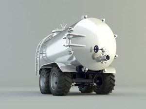 Truck water trailer 3D 모델