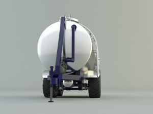 Truck water trailer 3D 모델