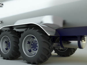 Truck water trailer 3D 모델