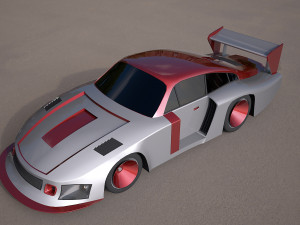Nascar racing vehicle 3D Model
