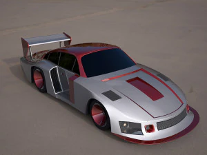 Nascar racing vehicle 3D Model