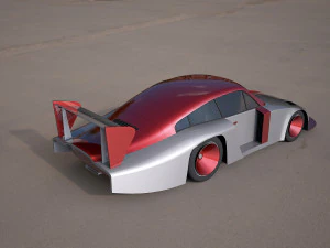 Nascar racing vehicle 3D Model