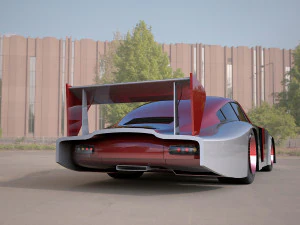 Nascar racing vehicle 3D Model