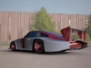 Nascar racing vehicle 3D Model