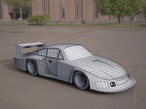 Nascar racing vehicle 3D Model