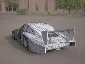 Nascar racing vehicle 3D Model